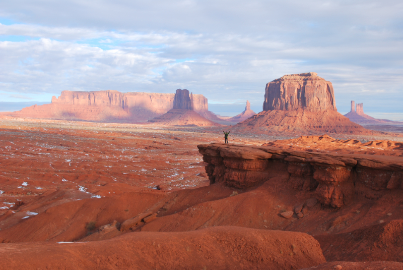 Monument valley の侵食地形