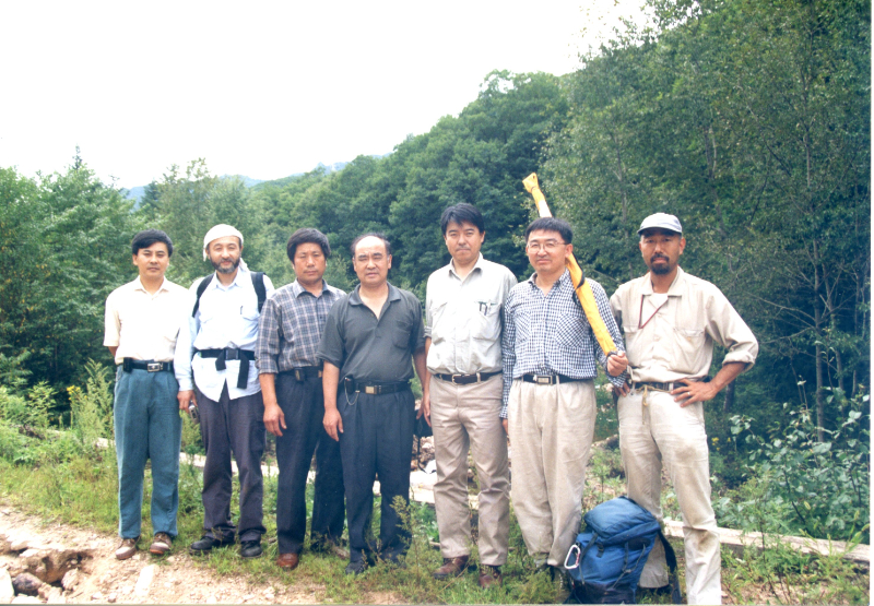 白石地区でのモンゴリナラ調査