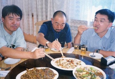 瀋陽郊外での昼食