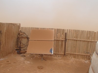 自然現象と影響2：砂塵嵐被害の様子